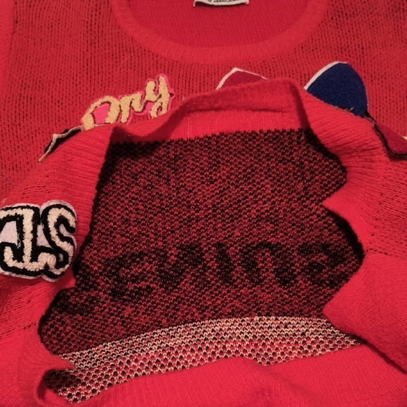 ab.o Women's Red Disney Graphic Wool Sweater. Size Large. Great Condition - Picture 3 of 6